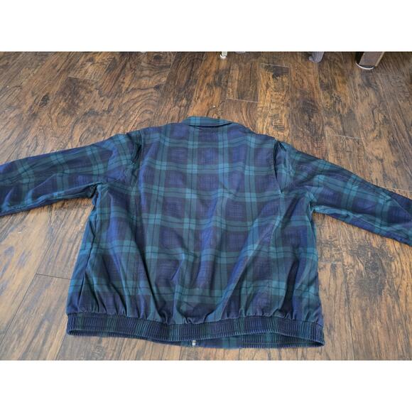 Polo Ralph Lauren Jacket Blue Green Plaid Tartan Full Zip Jacket Men’s 2XB - Picture 12 of 14
